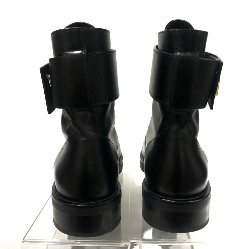 Authentic Louis Vuitton Wonderland Leather Moto Combat Military Boots Booties 7 - Picture 6 of 15